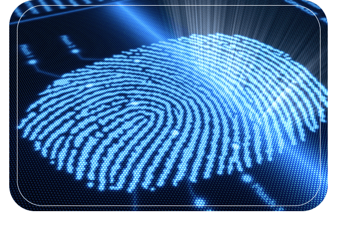 blue fingerprint