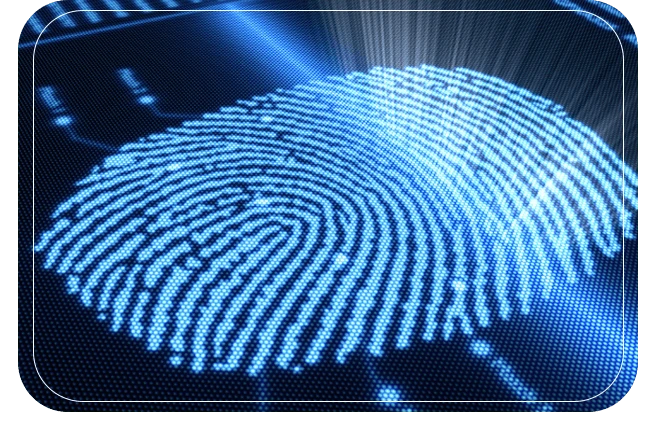 blue fingerprint